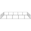 Dog Kennel Black 269.1 ft² Steel
