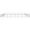 Dog Kennel Black 775 ft² Steel