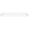 Dog Kennel Silver 484.4 ft² Steel