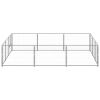Dog Kennel Silver 96.9 ft² Steel