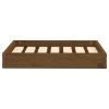 Dog Bed Honey Brown 24.2"x19.3"x3.5" Solid Wood Pine