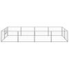 Dog Kennel Silver 86.1 ft² Steel